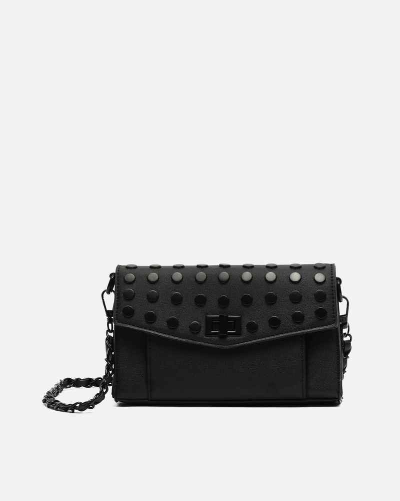 Danbai bolso bandolera pequeño con solapa y detalles metálicos ED.