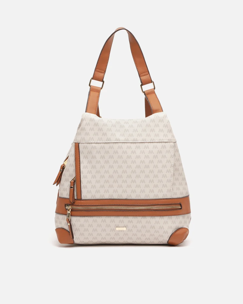 Monogram mochila antirrobo con estampado monograma