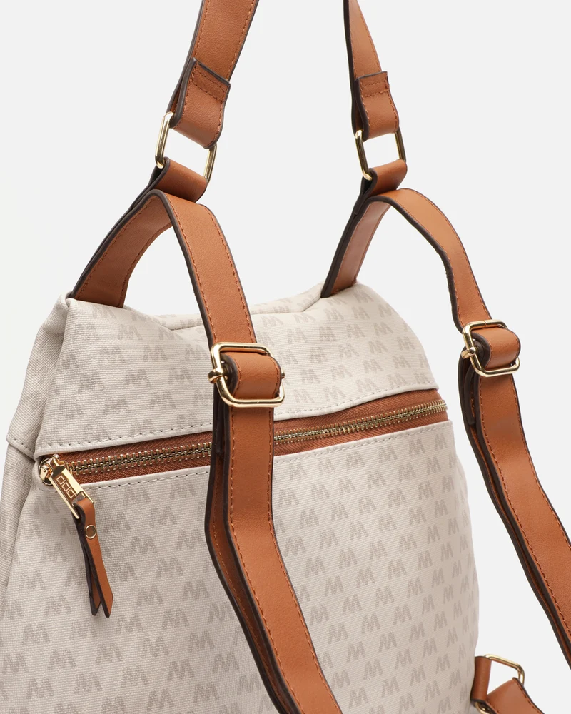 Monogram mochila antirrobo con estampado monograma