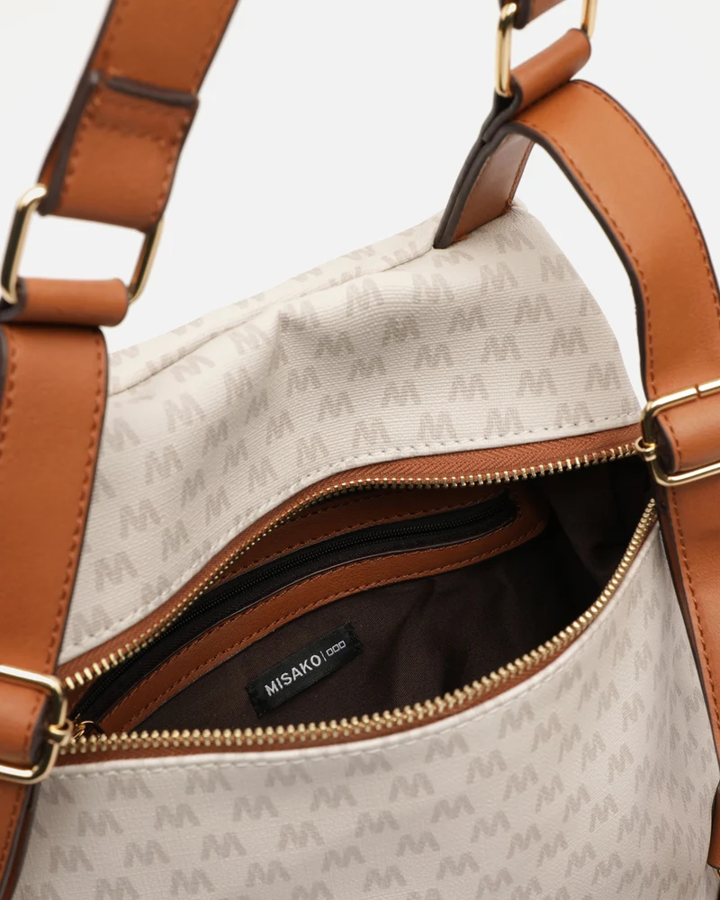 Monogram mochila antirrobo con estampado monograma