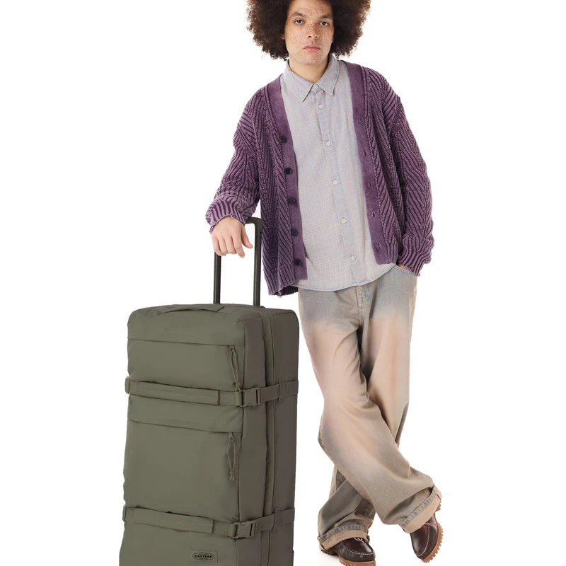 Eastpak Transit'r Plus 115L - Bolsa de viaje con ruedas L 79 cm (monotone khaki)