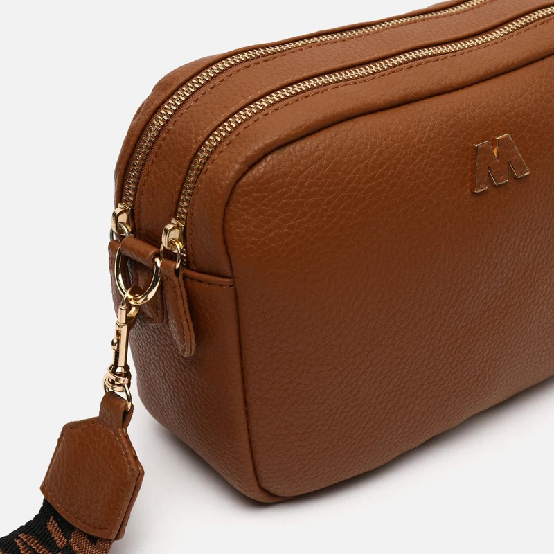 Galen bolso bandolera con doble cremallera