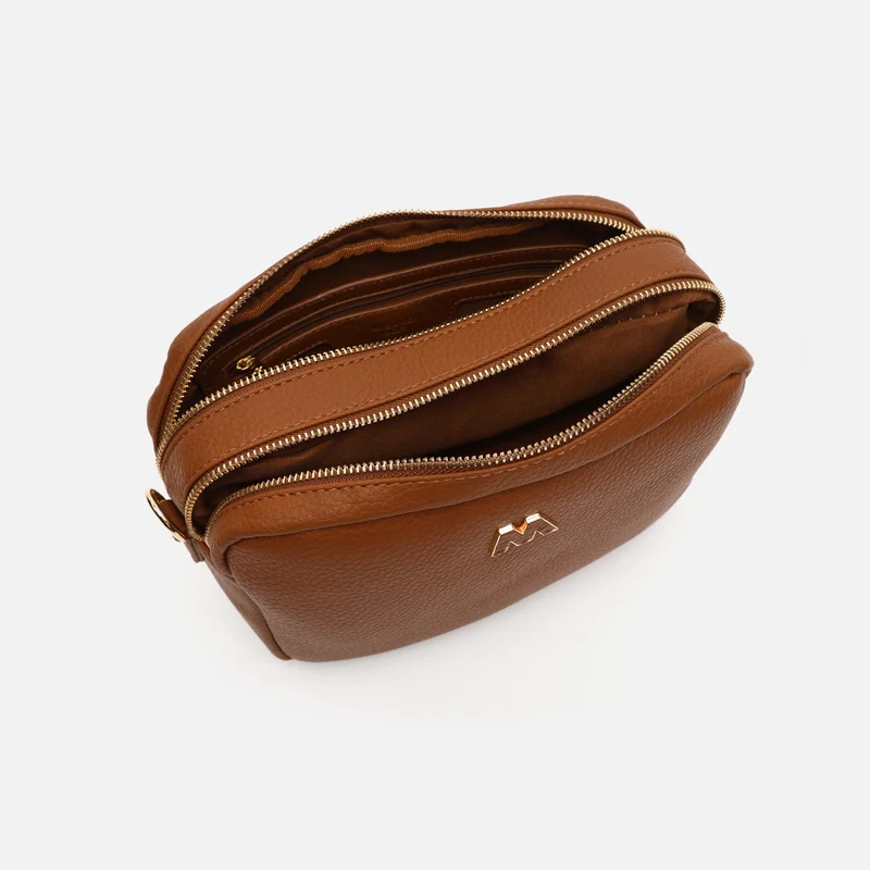 Galen bolso bandolera con doble cremallera