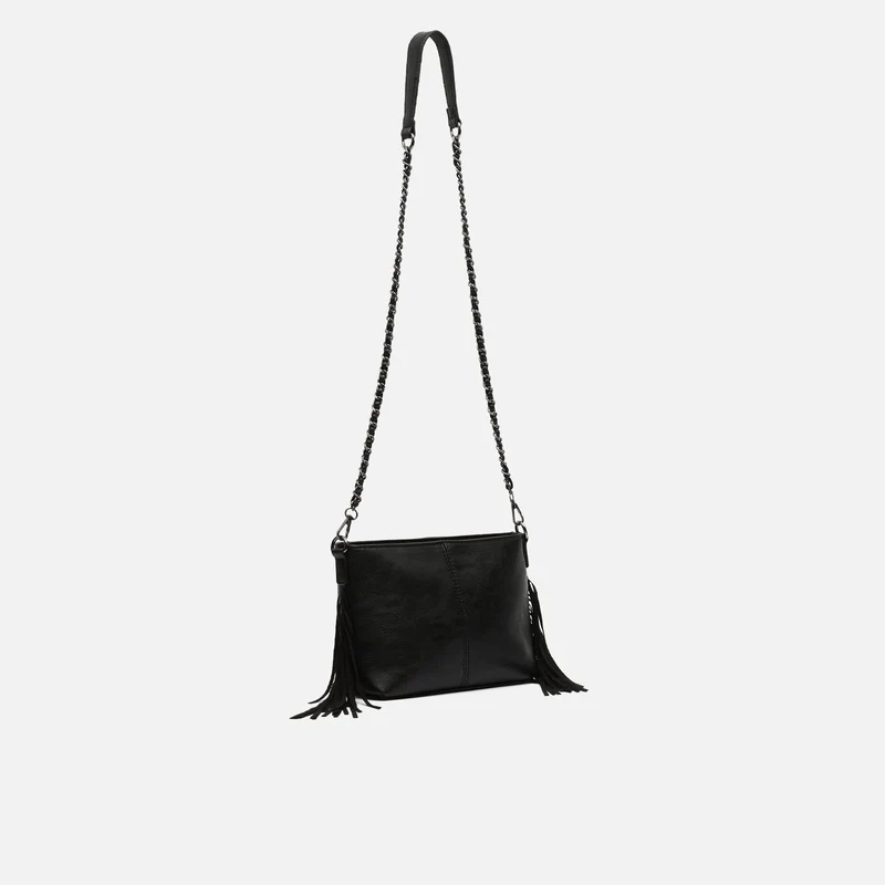 Anabela bolso bandolera pequeño con flecos