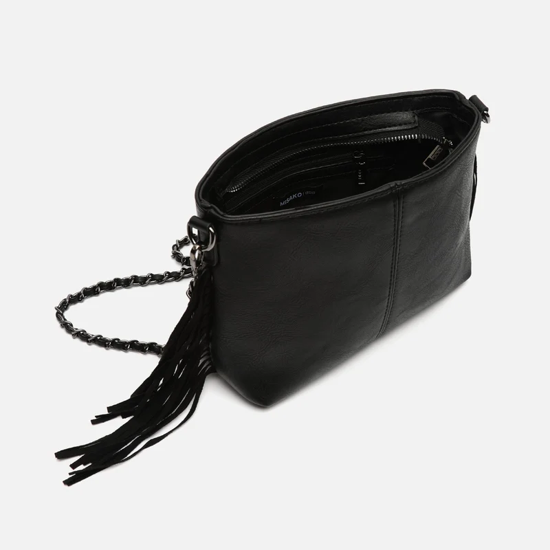 Anabela bolso bandolera pequeño con flecos
