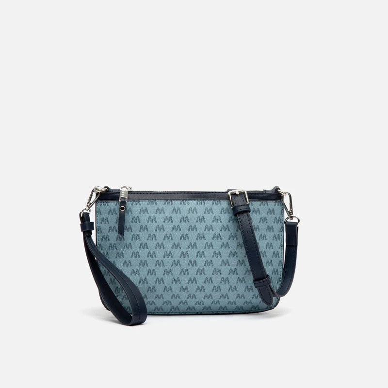 Monogri bolso bandolera pequeño con asa de mano y estampado monogram ED.
