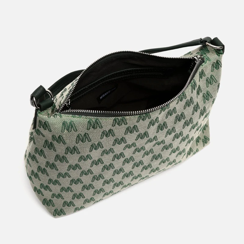 Mongra bolso de hombro con estampado monogram ED.