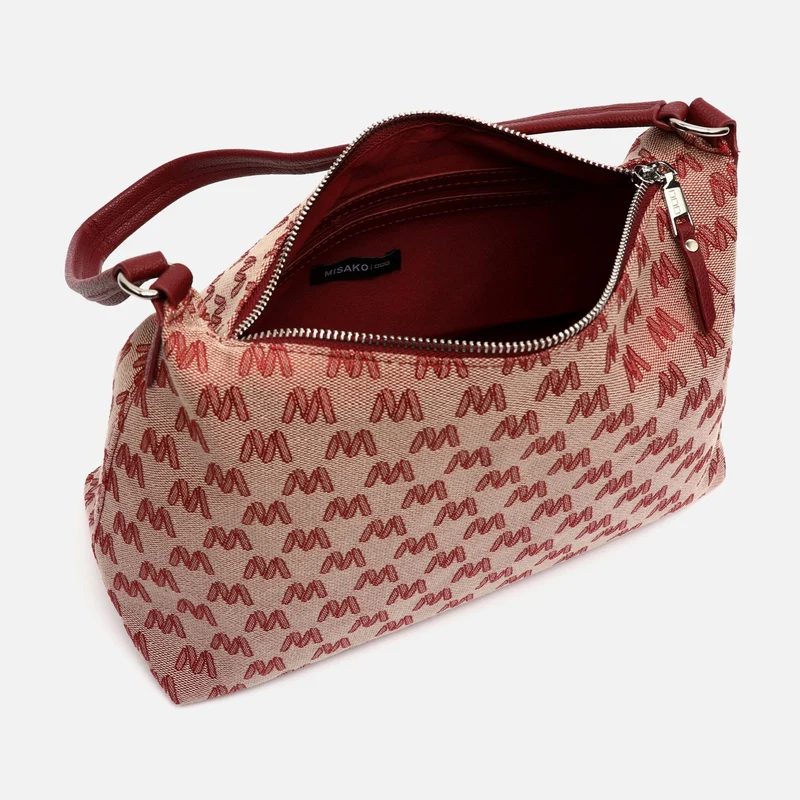 Mongra bolso de hombro con estampado monogram ED.