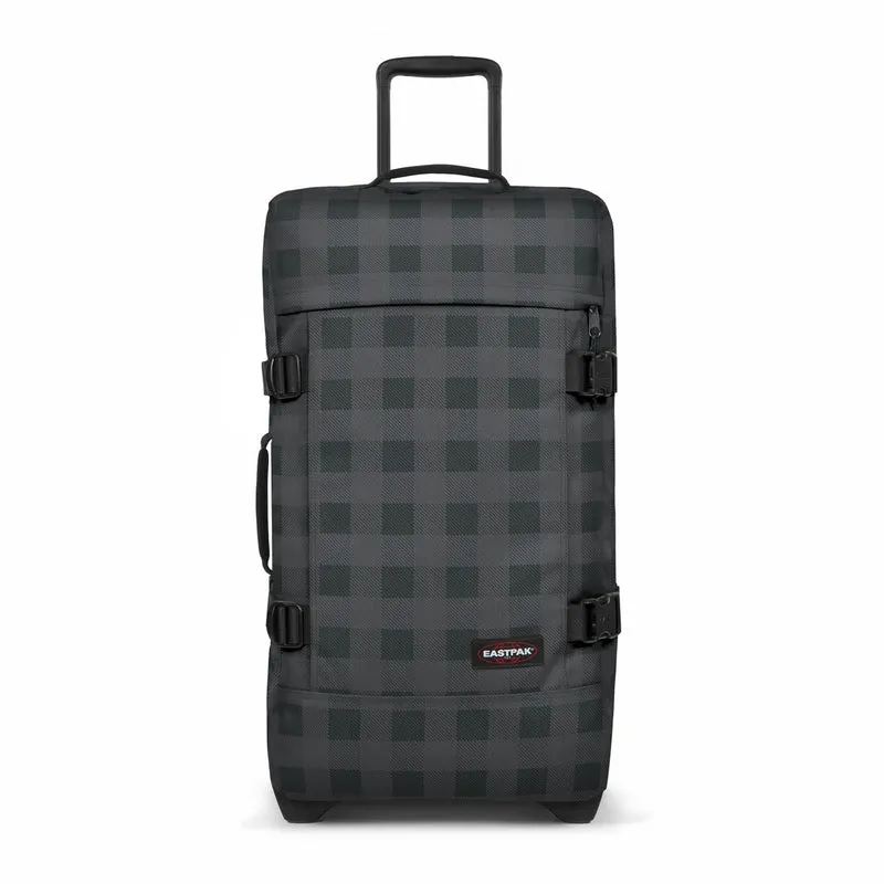 Eastpak Tranverz M 78 - Bolsa de viaje con ruedas 67 cm (checker grey)