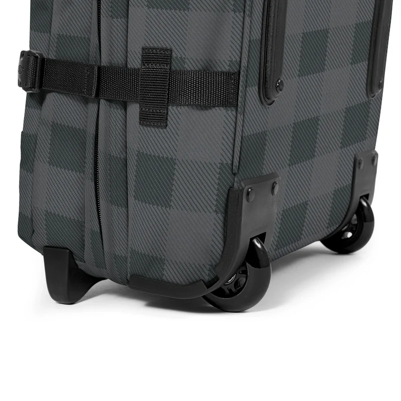 Eastpak Tranverz M 78 - Bolsa de viaje con ruedas 67 cm (checker grey)
