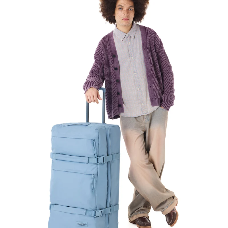 Eastpak Transit'r Plus 115L - Bolsa de viaje con ruedas L 79 cm (monotone blue)