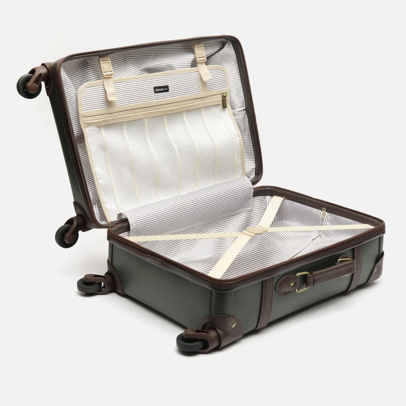 Vintage maleta pequeña rígida
