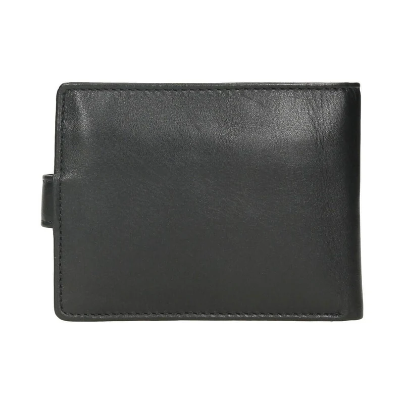 Cartera Grande de Piel J.L Piel Classic RFID Negra