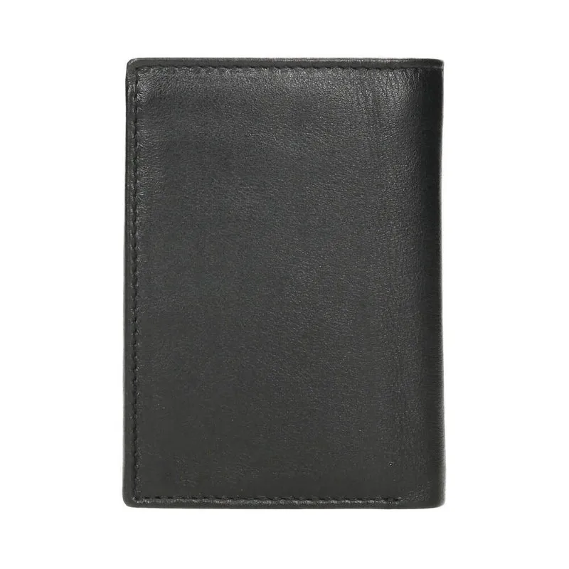 Cartera Vertical de Piel J.L Piel Classic RFID Negra