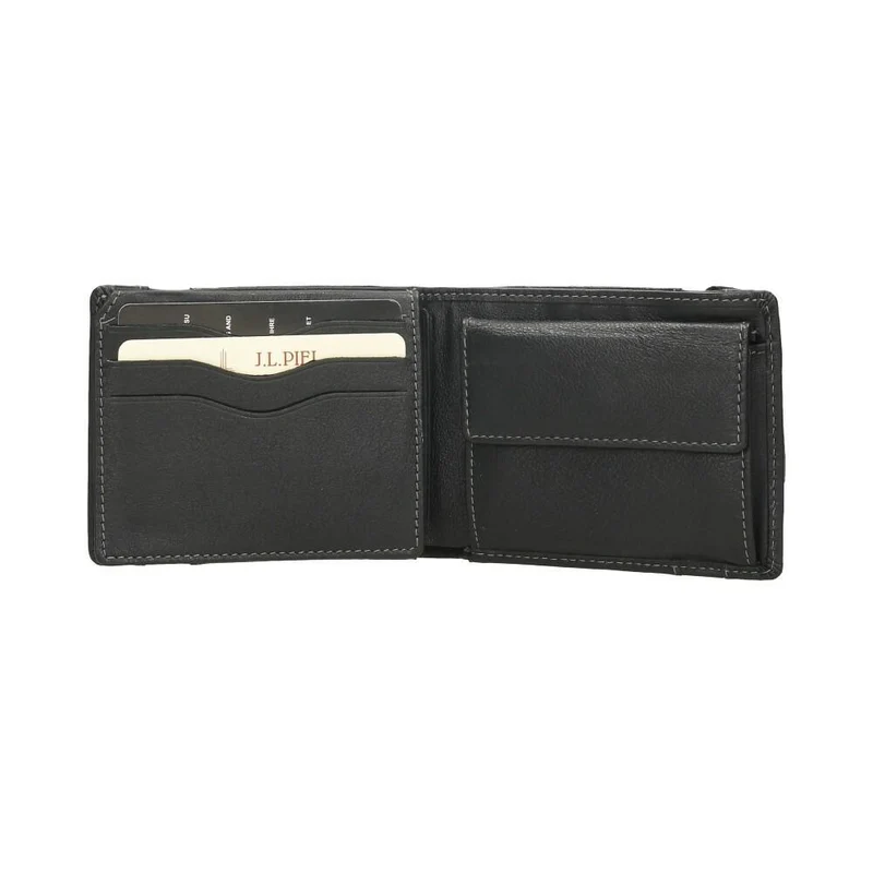 Cartera De Piel Con Goma J.L
