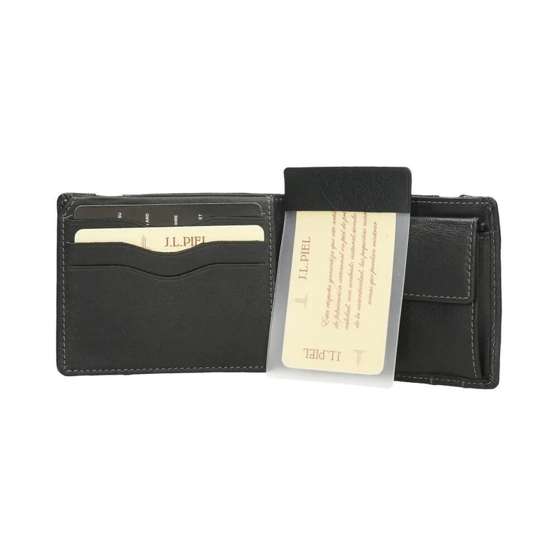 Cartera De Piel Con Goma J.L