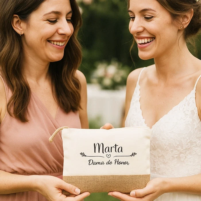 Neceser Personalizado Boda Invitadas Damas Honor Nombre