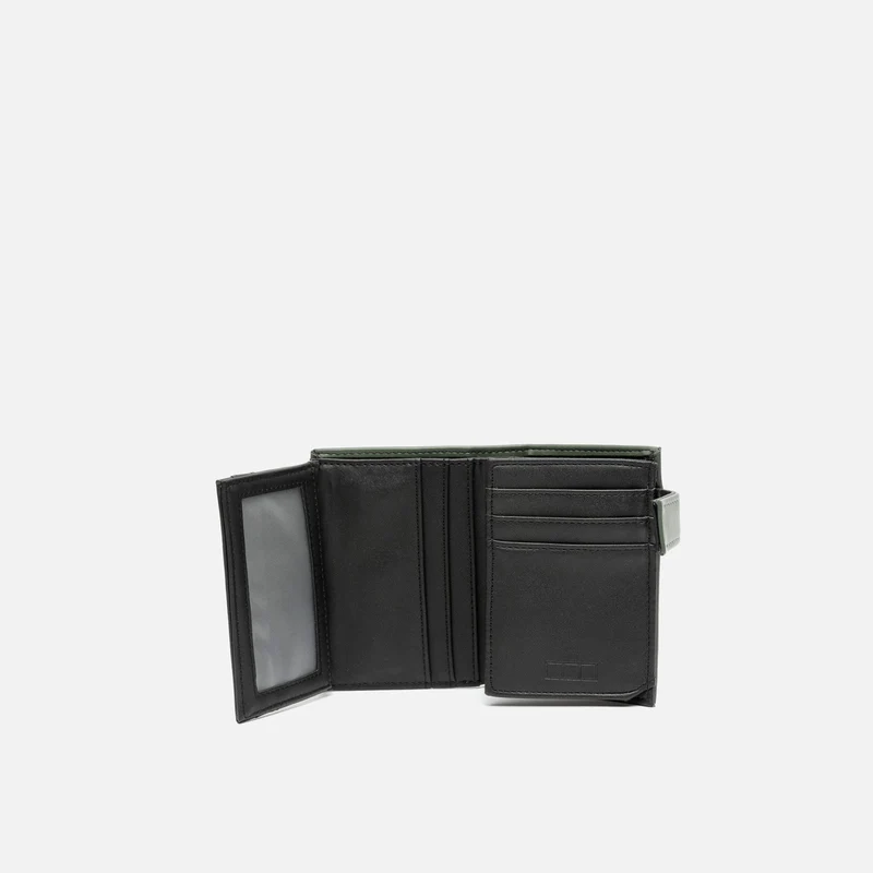 Ikaro cartera vertical con compartimento de billetes y tarjertas ED.