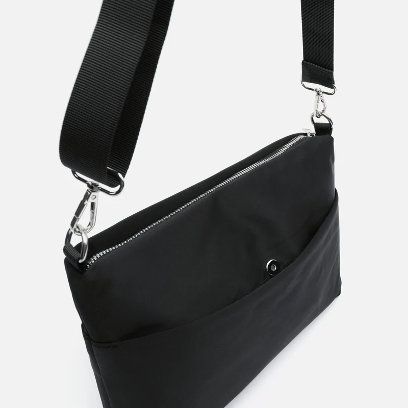 Nebula bolso bandolera de nylon con textura de neopreno