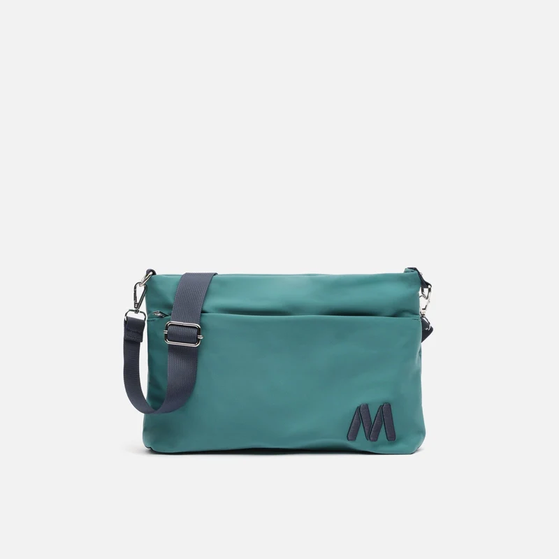 Nebula bolso bandolera de nylon con textura de neopreno