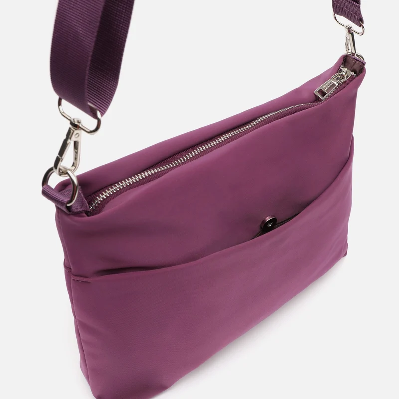 Nebula bolso bandolera de nylon con textura de neopreno