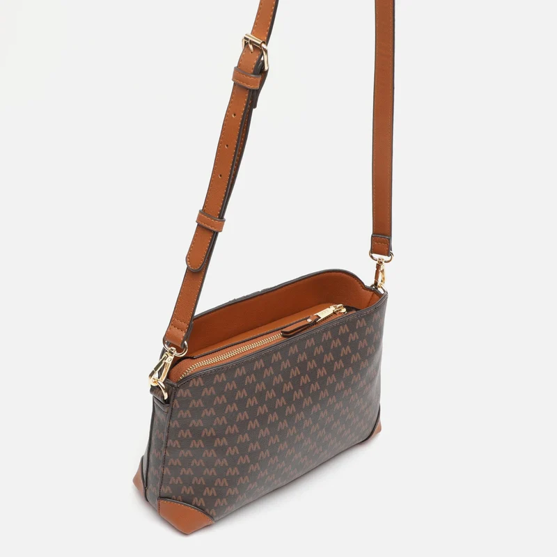 Eveline bolso bandolera pequeño con estampado monogram