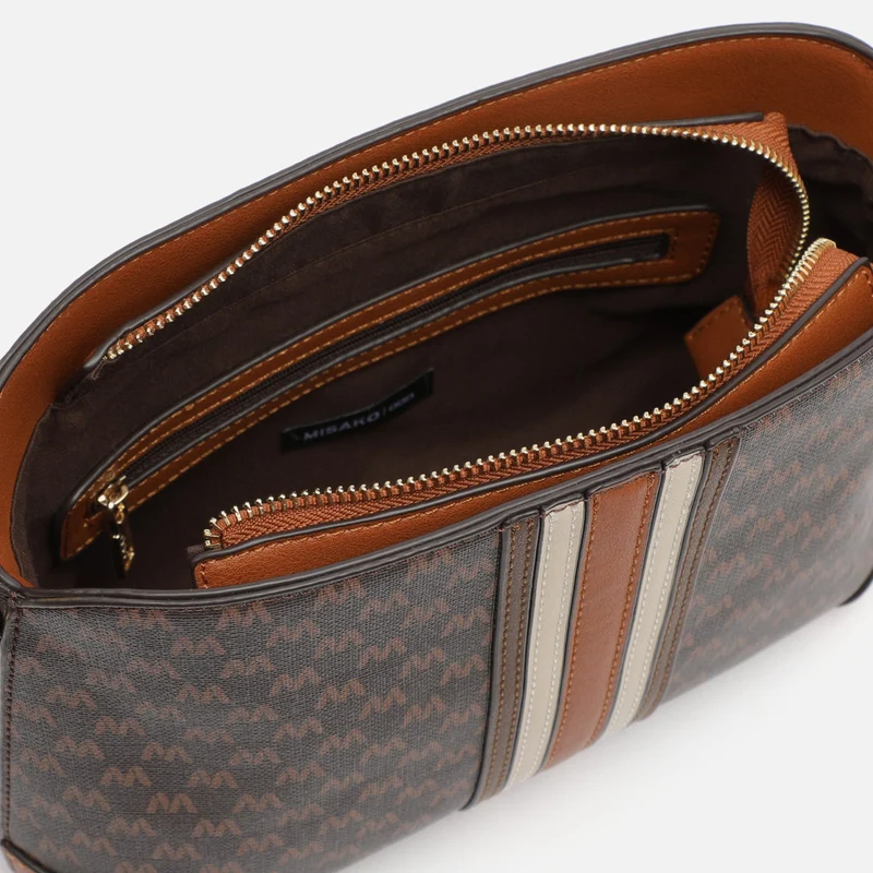 Eveline bolso bandolera pequeño con estampado monogram