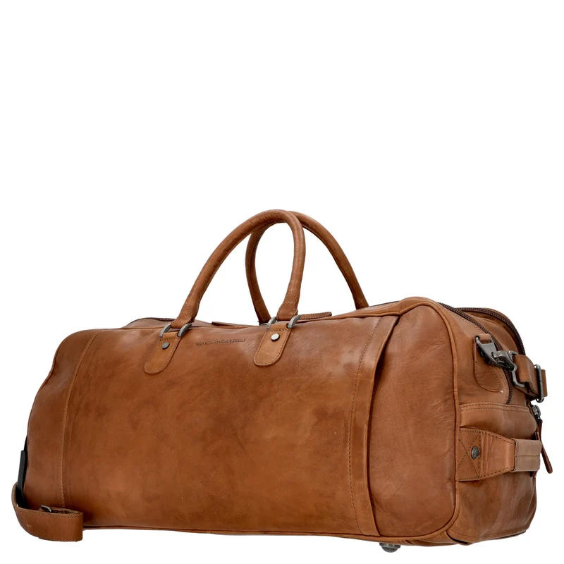 The Chesterfield Brand Jayven - Bolsa de viaje con ruedas cuero 60 cm (cognac)