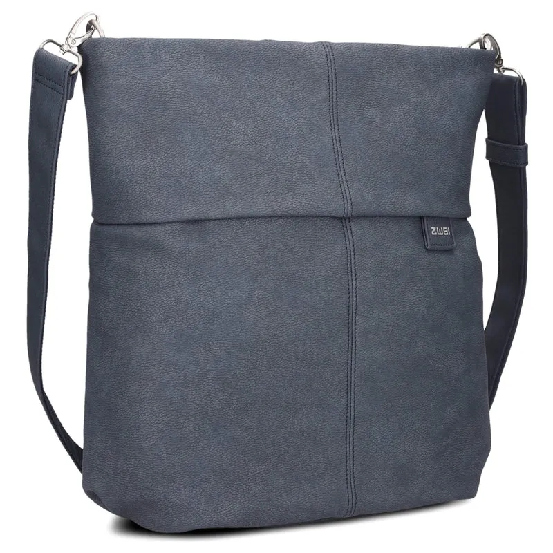 zwei Mademoiselle M140 - Bolso de hombro 35 cm (nubuk-blue)