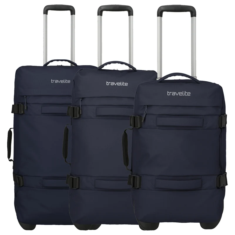 Travelite Bolonia - Set de bolsa de viaje con ruedas 3 piezas (navy)