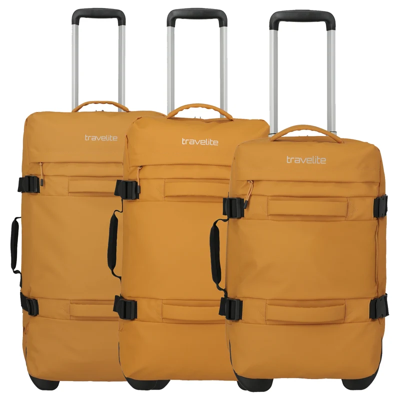 Travelite Bolonia - Set de bolsa de viaje con ruedas 3 pzas. (yellow)
