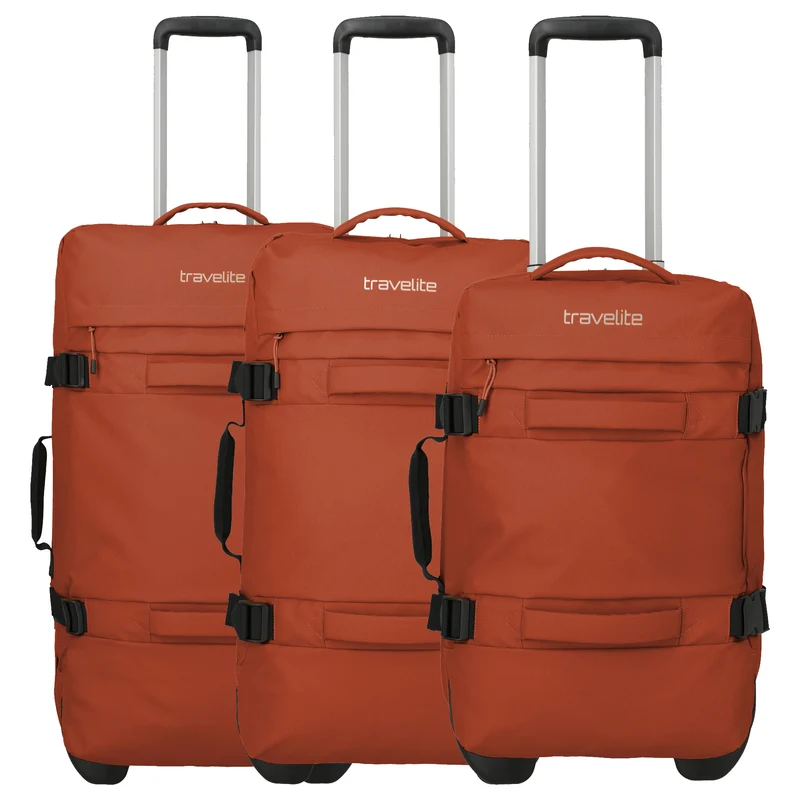 Travelite Bolonia - Set de bolsa de viaje con ruedas 3 pzas. (orange)