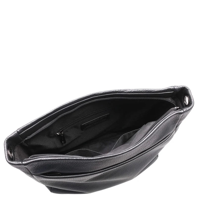 Mandarina Duck Mellow Leather - Bolso bandolera L 35 cm (nero)