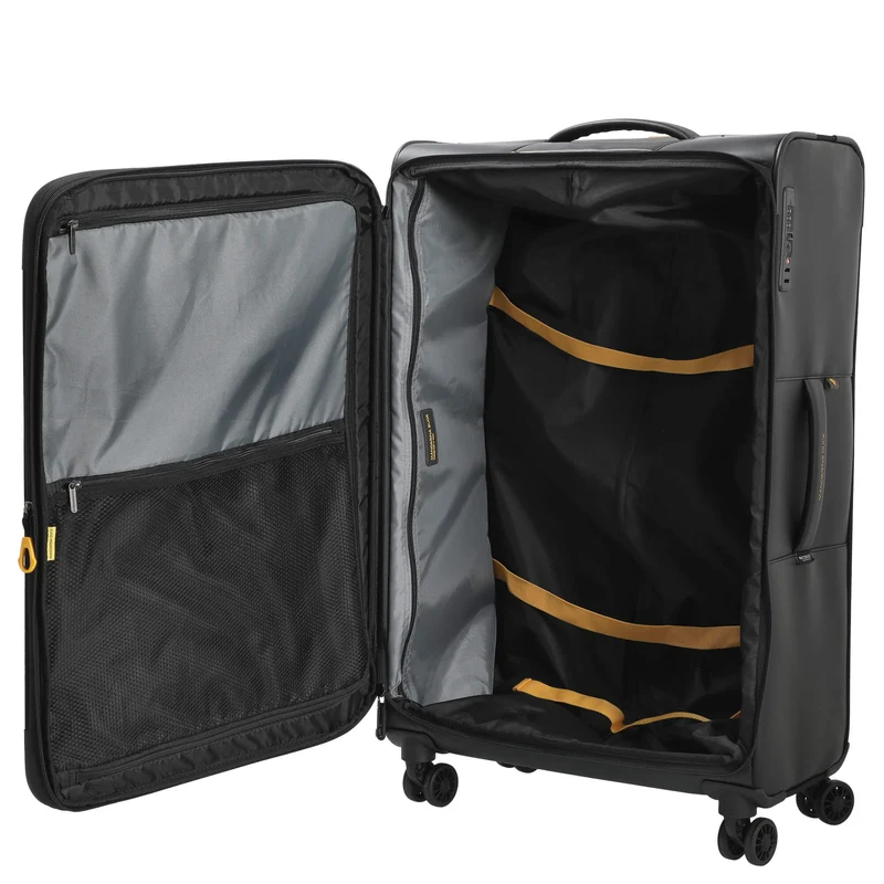 Mandarina Duck ECO - Trolley de 4 ruedas L 78 cm expandible (black)
