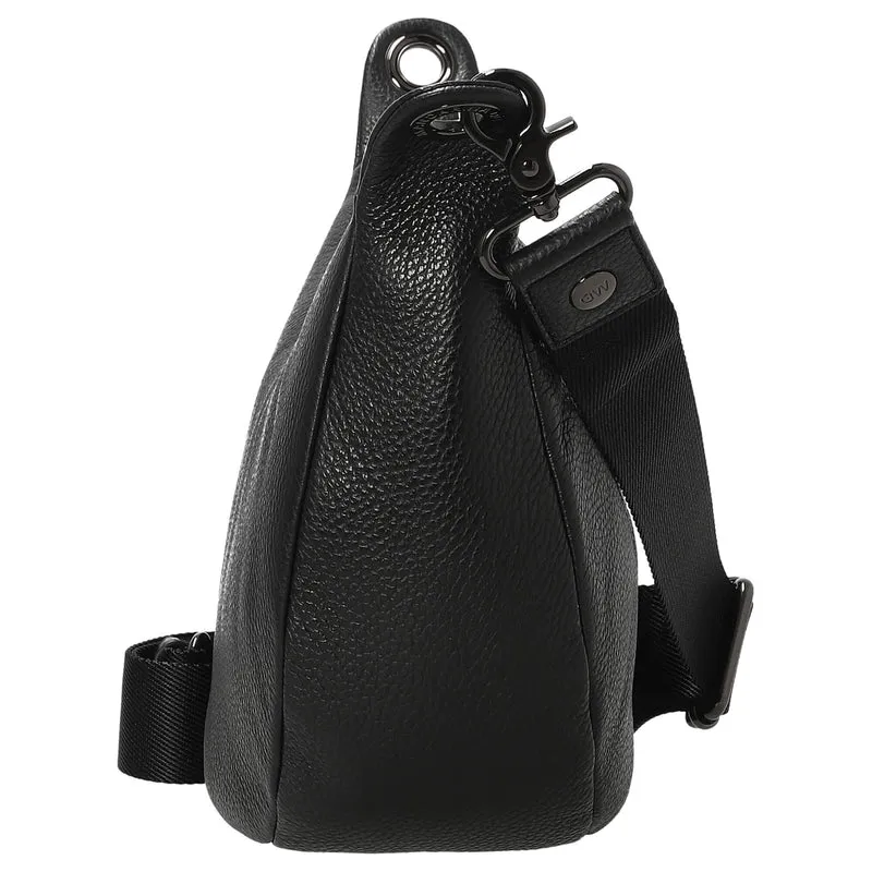 Mandarina Duck Mellow Leather - Bolso bandolera S 35 cm (nero)