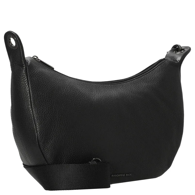 Mandarina Duck Mellow Leather - Bolso bandolera S 35 cm (nero)