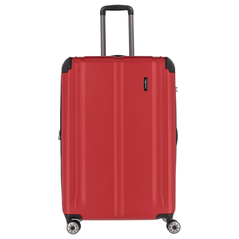 Travelite City - Trolley de 4 ruedas erw. L 77 cm (rot)