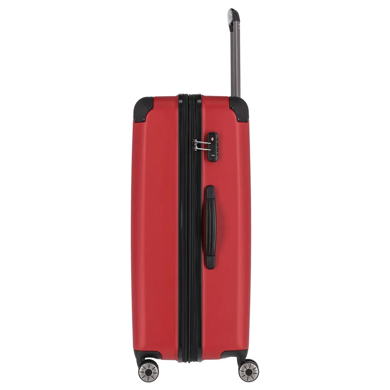Travelite City - Trolley de 4 ruedas erw. L 77 cm (rot)