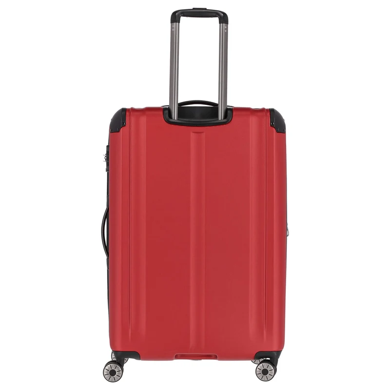 Travelite City - Trolley de 4 ruedas erw. L 77 cm (rot)