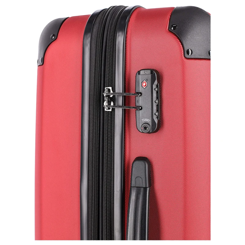 Travelite City - Trolley de 4 ruedas erw. L 77 cm (rot)