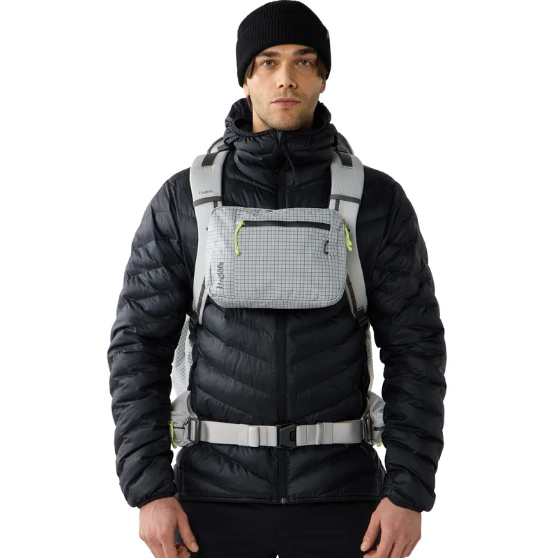Haglöfs Utility Pouch 3L - Bolso bandolera (stone grey/magnetite)