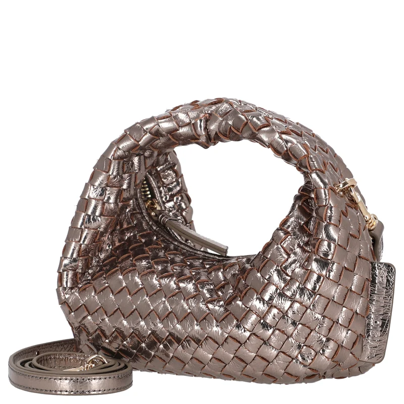 Les Visionnaires Greta Micro Weave Metallic - Bolso de mano (light bronze)