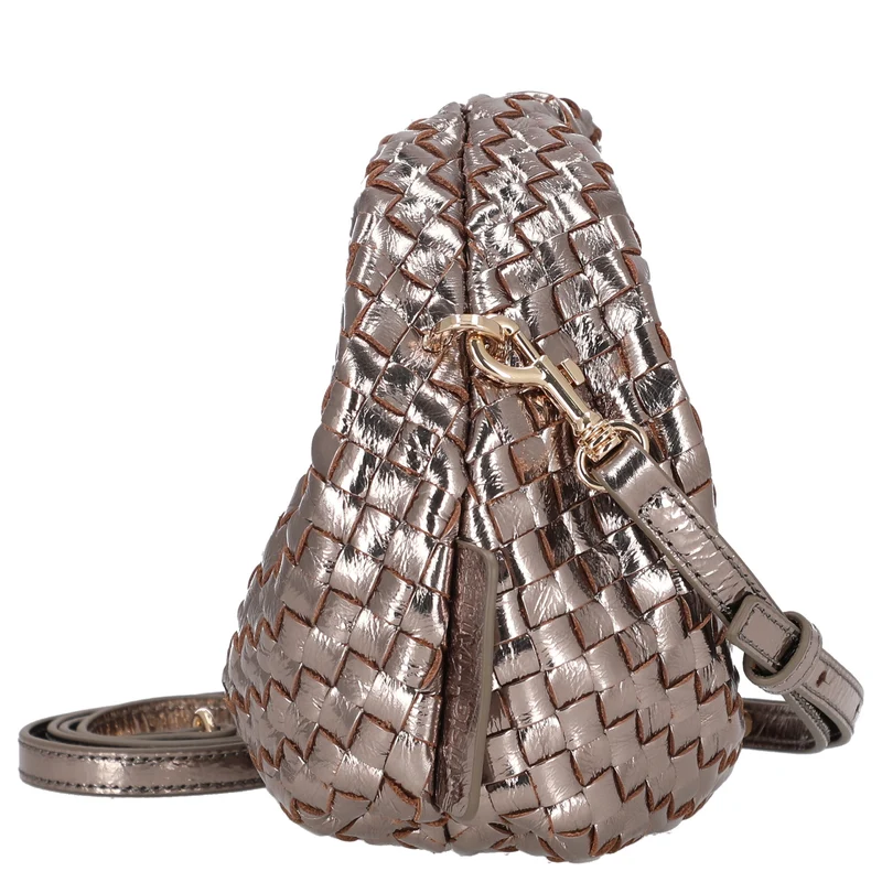 Les Visionnaires Greta Micro Weave Metallic - Bolso de mano (light bronze)