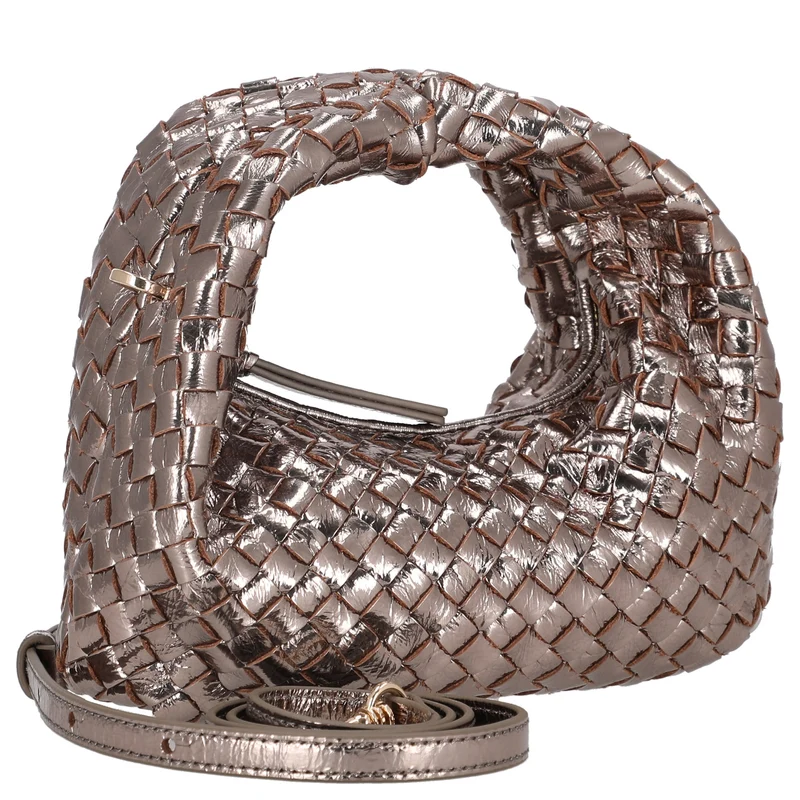 Les Visionnaires Greta Micro Weave Metallic - Bolso de mano (light bronze)