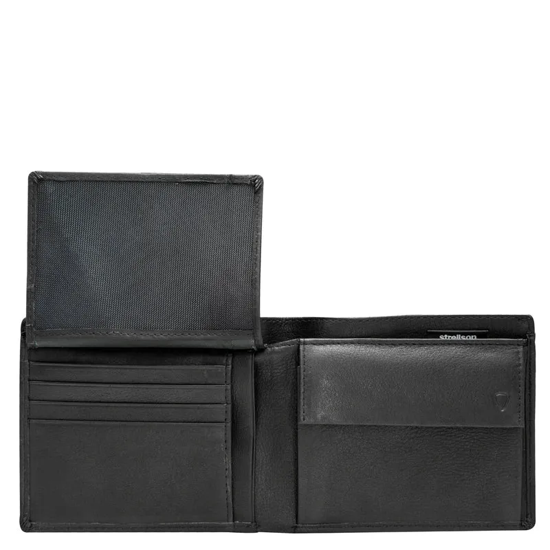 Strellson Carter - Cartera 8cc 10 cm RFID (black)