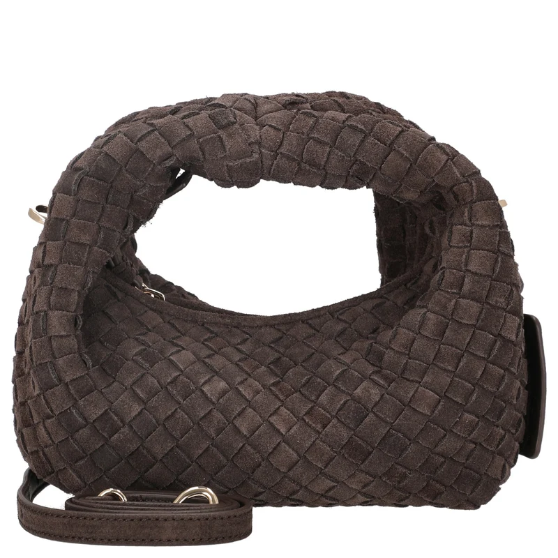 Les Visionnaires Greta Micro Weave Cozy - Bolso bandolera 20 cm (dark brown)