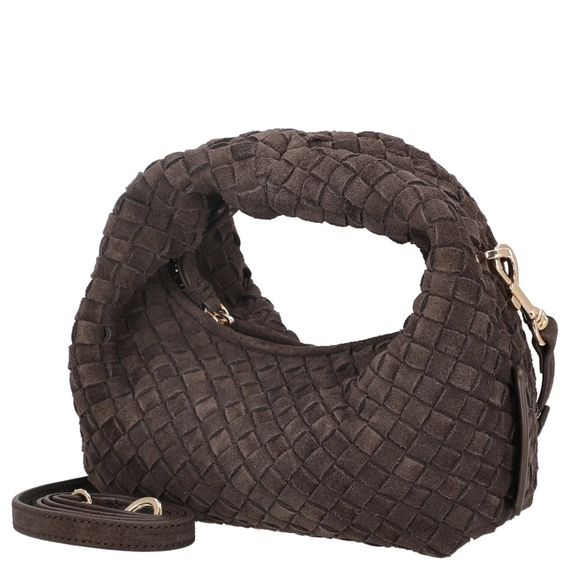 Les Visionnaires Greta Micro Weave Cozy - Bolso bandolera 20 cm (dark brown)