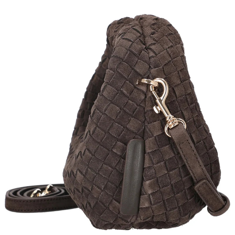 Les Visionnaires Greta Micro Weave Cozy - Bolso bandolera 20 cm (dark brown)