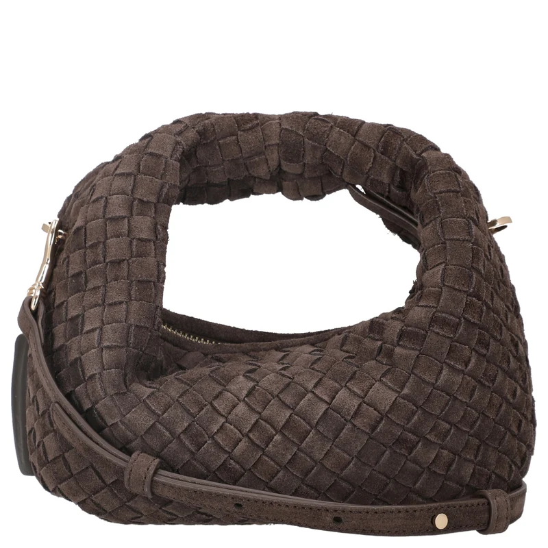 Les Visionnaires Greta Micro Weave Cozy - Bolso bandolera 20 cm (dark brown)