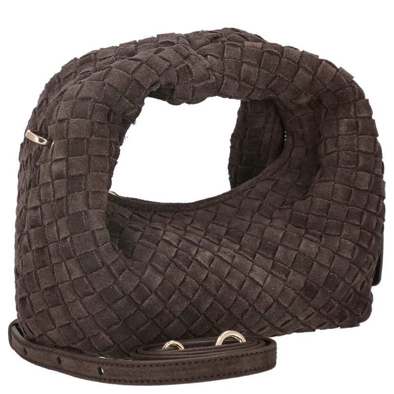 Les Visionnaires Greta Micro Weave Cozy - Bolso bandolera 20 cm (dark brown)